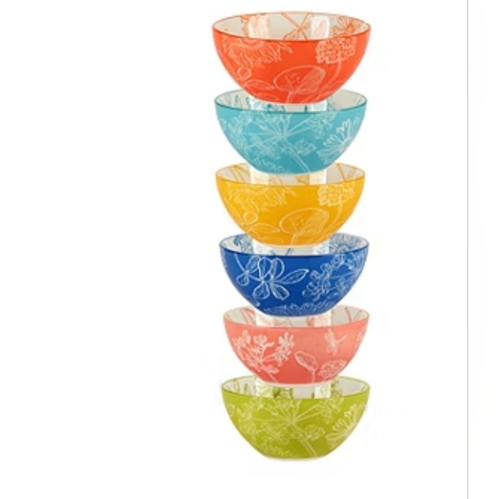 (Ew)Certified InternationalBotanical Set of 10 All Purpose Bowls, 4.75" - Picture 5 of 5